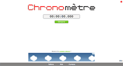 Desktop Screenshot of chronometre-en-ligne.com