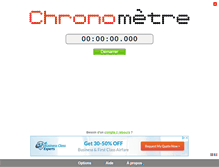 Tablet Screenshot of chronometre-en-ligne.com